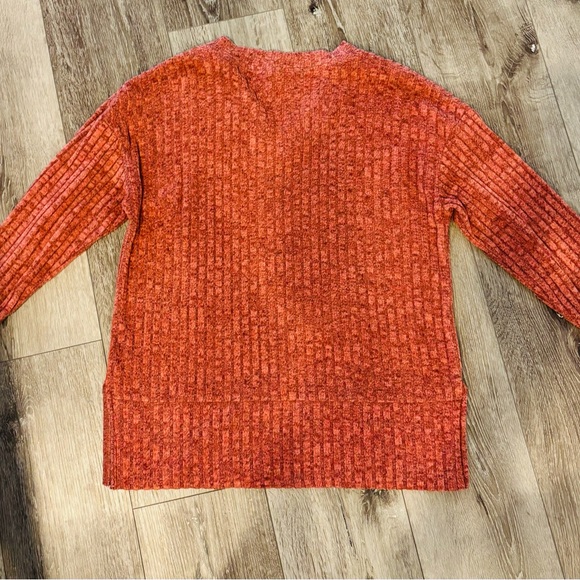 Amazon Women's V-Neck Sweater - Burnt Orange - Picture 3 of 3